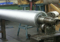 Walze mit mattierter Oberflche